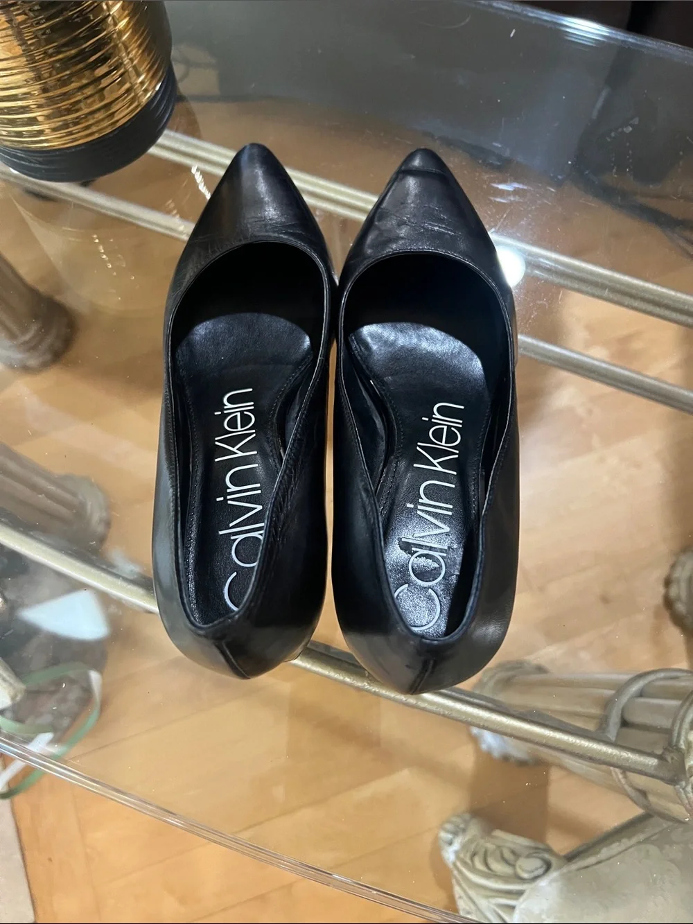 Calvin Klein Black Pointed-Toe Women's Pumps